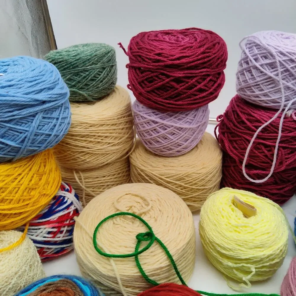 43X Mixed Lion Brand Caron Cakes Yarn Lot Multicolor Wool Acrylic Skeins Balls - Picture 6 of 11